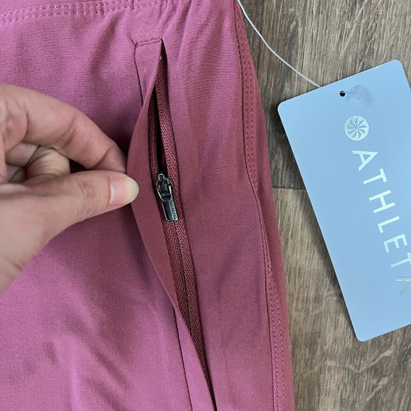 NEW Athleta Brooklyn Heights New Wide Leg Berry Pant Sz 8 - Picture 8 of 12